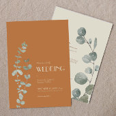 Invitation Terracotta Eucalyptus Déco Tout En Un Mariage