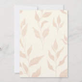 Invitation Terracotta Fleur sauvage Art Chic Thé nuptiale Dou (Dos)