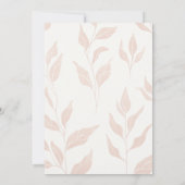 Invitation Terracotta Fleur sauvage Rustic Tea Douche (Dos)