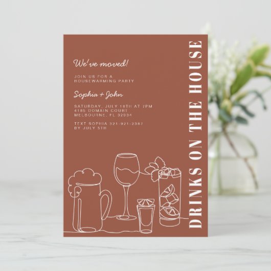 Invitation Terracotta House (Debout devant)