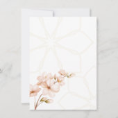 Invitation Terracotta islamique Floral Nikah Walima Détails (Dos)