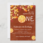 Invitation Terracotta Lemon Main Squeeze Photo Premier annive (Devant)