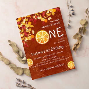 Invitation Terracotta Lemon Main Squeeze Photo Premier annive