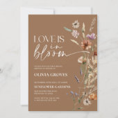 Invitation Terracotta Love in Bloom Fête des mariées (Devant)