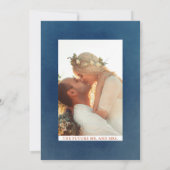 Invitation Terracotta & Navy Blue Floral Engagement Party (Dos)