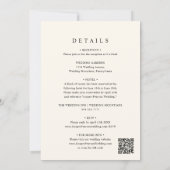 Invitation Terracotta Navy Floral all in one Wedding Invite (Dos)