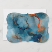 Invitation Terracotta Navy Floral Serez-Vous Ma Femme D'Accue (Dos)