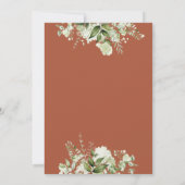 Invitation Terracotta Oh Boy Baby shower Botanique de verdure (Dos)