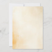 Invitation Terracotta Orange Navy Blue Floral Mariage de auto (Dos)