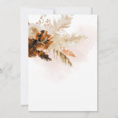 Invitation Terracotta Pampas Grass Petit Baby shower Citrouil (Dos)