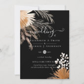 Invitation Terracotta Pampas Mariage Tropical Grass (Devant)