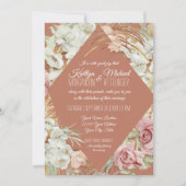 Invitation Terracotta Pampas Tropical Vert Flush Flush (Devant)