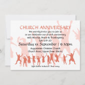 Invitation Terracotta personnalisée moderne ANNIVERSAIRE DE L (Devant)