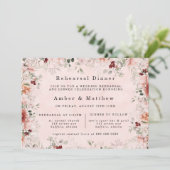 Invitation Terracotta Printemps Automne Dîner de répétition f (Debout devant)