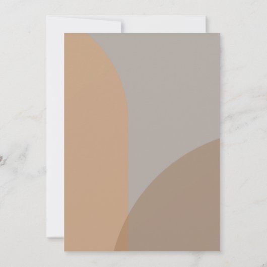 Invitation Terracotta Rustique Boho Arch Mariage moderne (Dos)