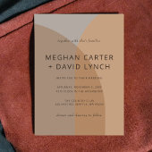 Invitation Terracotta Rustique Boho Arch Mariage moderne