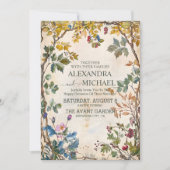 Invitation Terracotta Rustique Mariage Fleur sauvage de monta (Devant)