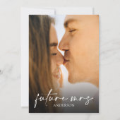 Invitation Terracotta simple moderne avec Fête des mariées ph (Dos)