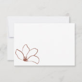 Invitation Terracotta Special merci nom date (Dos)