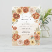 Invitation Terracotta Splendid Desert Wedding (Debout devant)