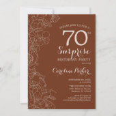 Invitation Terracotta Surprise 70e anniversaire (Devant)