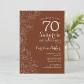 Invitation Terracotta Surprise 70e anniversaire (Debout devant)