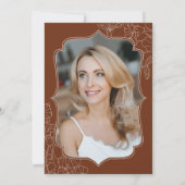 Invitation Terracotta Surprise Photo 50e anniversaire (Dos)