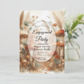 Invitation Terracotta Toadstool Woodland Magic Engagement  (Debout devant)
