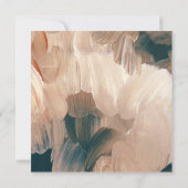 Invitation Terracotta turquoise peint moderne design mariage (Dos)