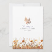 Invitation Terracotta Wildflower Mountain Wedding (Dos)