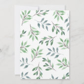 Invitation Terrain boisé biologique couronne Vintage (Dos)