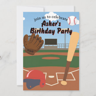 Invitation Terrain de baseball