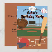 Invitation Terrain de baseball (Devant / Derrière)