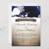 Invitation Terrain de camping rustique en bois et de (Devant)