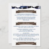 Invitation Terrain de camping rustique en bois et de (Dos)