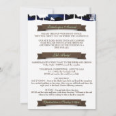 Invitation Terrain de camping rustique en bois et de (Dos)