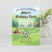 Invitation Terrain de football (Debout devant)