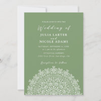 Terrain Mexicain Rétro Fleurissant Mandala Mariage