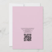 Invitation Terrarium Floral Rustique Code QR Mariage Jardin (Dos)
