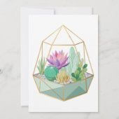 Invitation Terrarium géométrique (Dos)