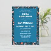 Invitation Terrazzo Bat mitzvah de barre personnalisée tiré à (Debout devant)