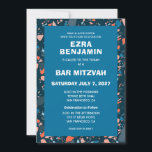 Invitation Terrazzo Bat mitzvah de barre personnalisée tiré à<br><div class="desc">Carte parfaite pour annoncer un bat mitzvah, bar mitzvah ou une autre célébration juive ! Motif de terrazzo à la main pour vous à l'avant et à l'arrière ! ENTIÈREMENT PERSONNALISABLE ! Cliquez sur "Personnaliser" ci-dessus pour modifier le texte. Cliquez sur "modifier à l'aide de l'outil de conception" pour ajuster...</div>