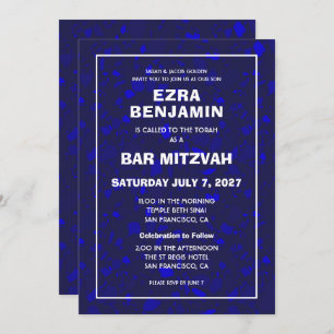 Invitation Terrazzo Bat mitzvah de barre personnalisée tiré à
