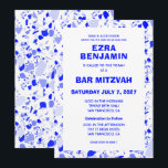 Invitation Terrazzo Bat mitzvah de barre personnalisée tiré à<br><div class="desc">Carte parfaite pour annoncer un bat mitzvah, bar mitzvah ou une autre célébration juive ! Main faite dans le motif de crayon en terrazzo pour vous à l'avant et à l'arrière! ENTIÈREMENT PERSONNALISABLE ! Cliquez sur "Personnaliser" ci-dessus pour modifier le texte. Cliquez sur "modifier à l'aide de l'outil de conception"...</div>