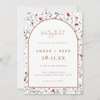 Terrazzo Burnt Orange Rust Terracotta Arch Mariage