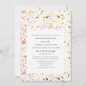 Invitation Terrazzo Mariage moderne du désert (Devant)