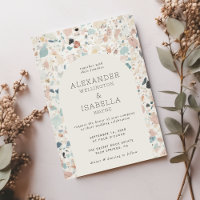 Terrazzo Pastel Colors Mariage Arc rétro