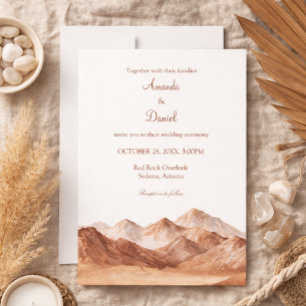 Invitation Terre cuite Bohème Montagne Sud-Ouest Mariage