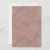 Invitation Terre cuite | Fête des mariées de script Boho mini (Dos)