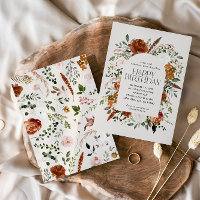 Terre cuite fleurie d'anniversaire moderne rustiqu